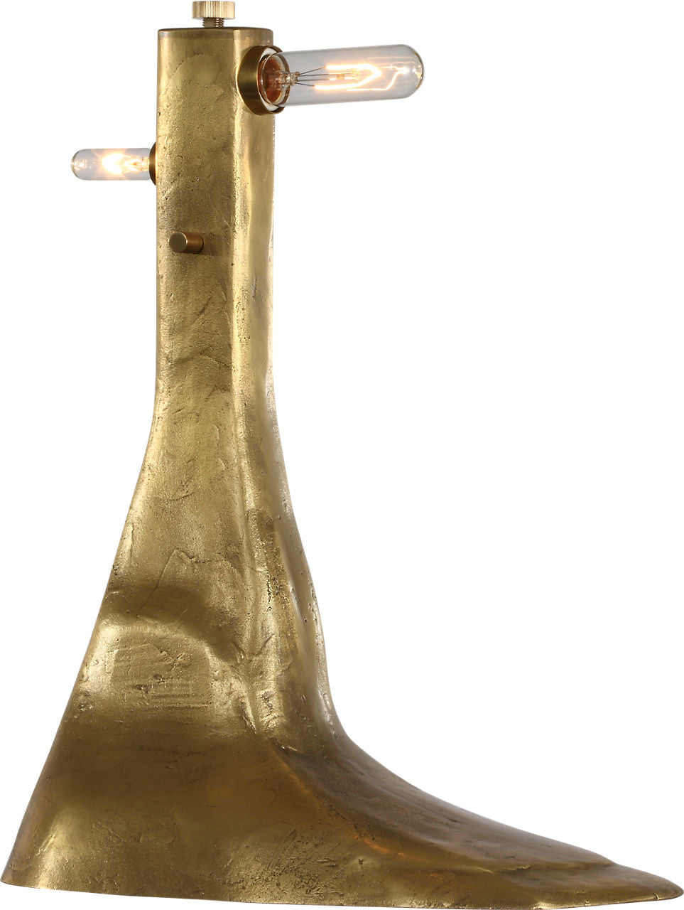 Terra-Forma 23" Left Table Lamp | Museum Brass | Boucle Shade