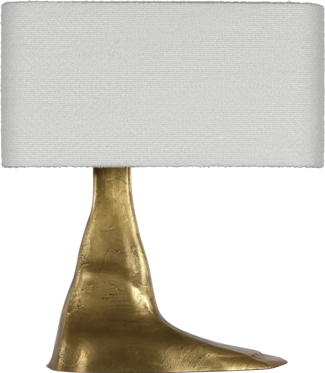 Terra-Forma 23" Left Table Lamp | Museum Brass | Boucle Shade