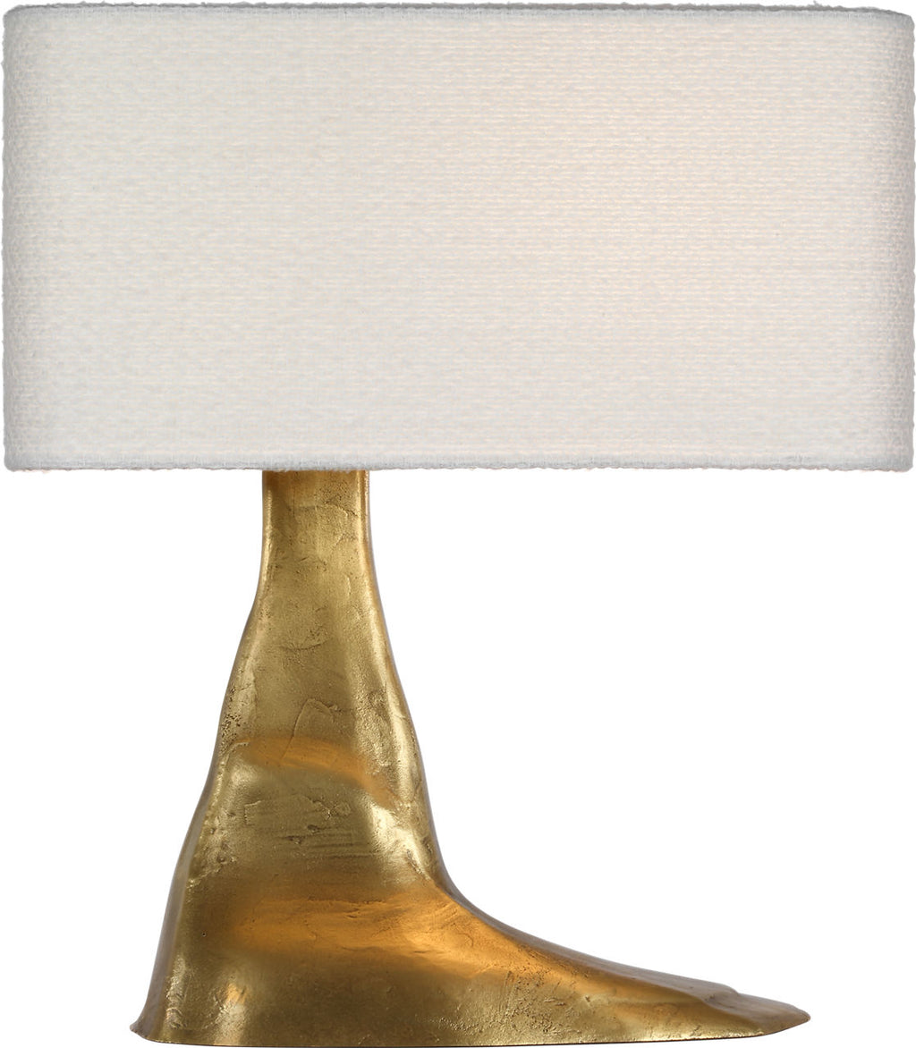 Terra-Forma 23" Left Table Lamp | Museum Brass | Boucle Shade