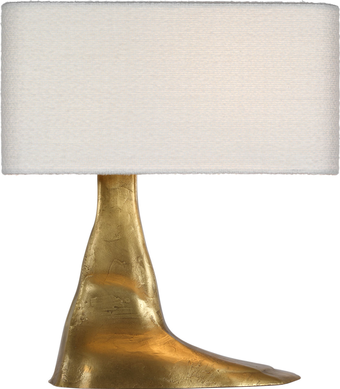 Terra-Forma 23" Left Table Lamp | Museum Brass | Boucle Shade