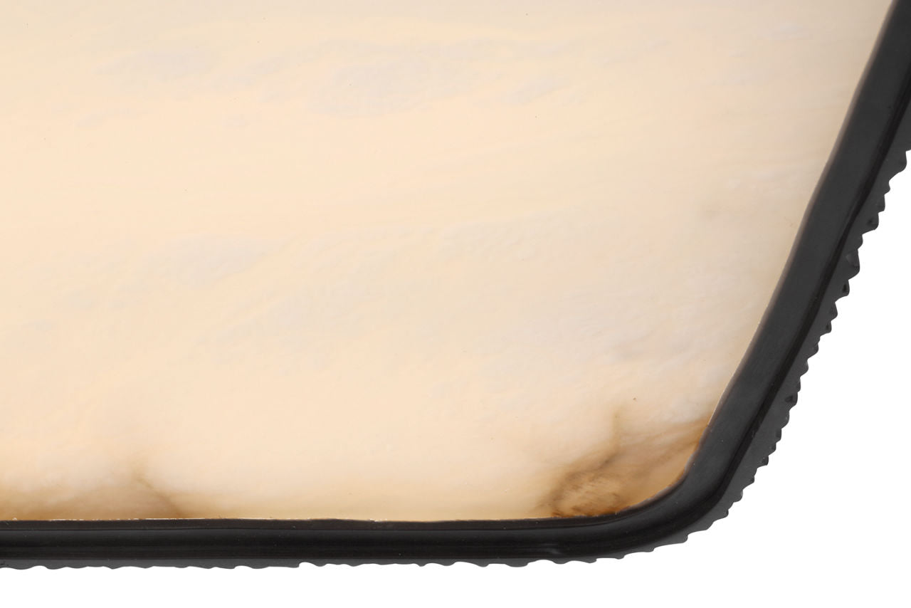 Fumar 21" Asymmetrical Flush Mount | Ridged Carbon | Alabaster