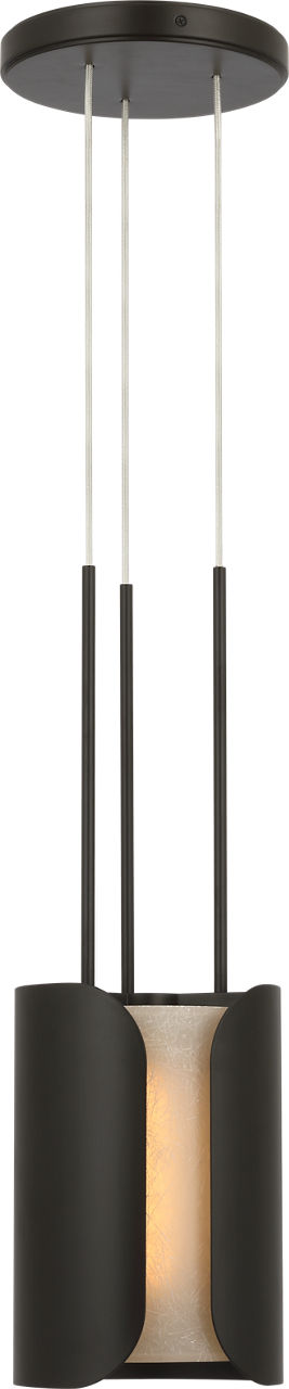 Armise 8" Pendant | Matte Carbon | Nova Frost