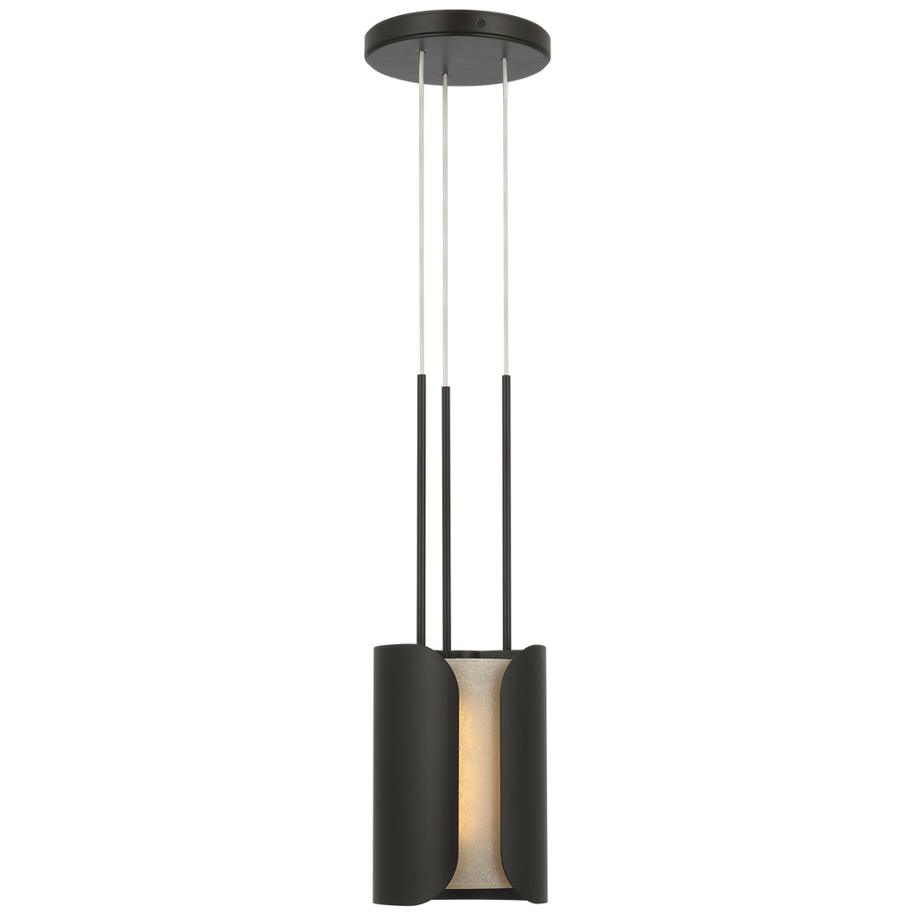 Armise 8" Pendant | Matte Carbon | Nova Frost