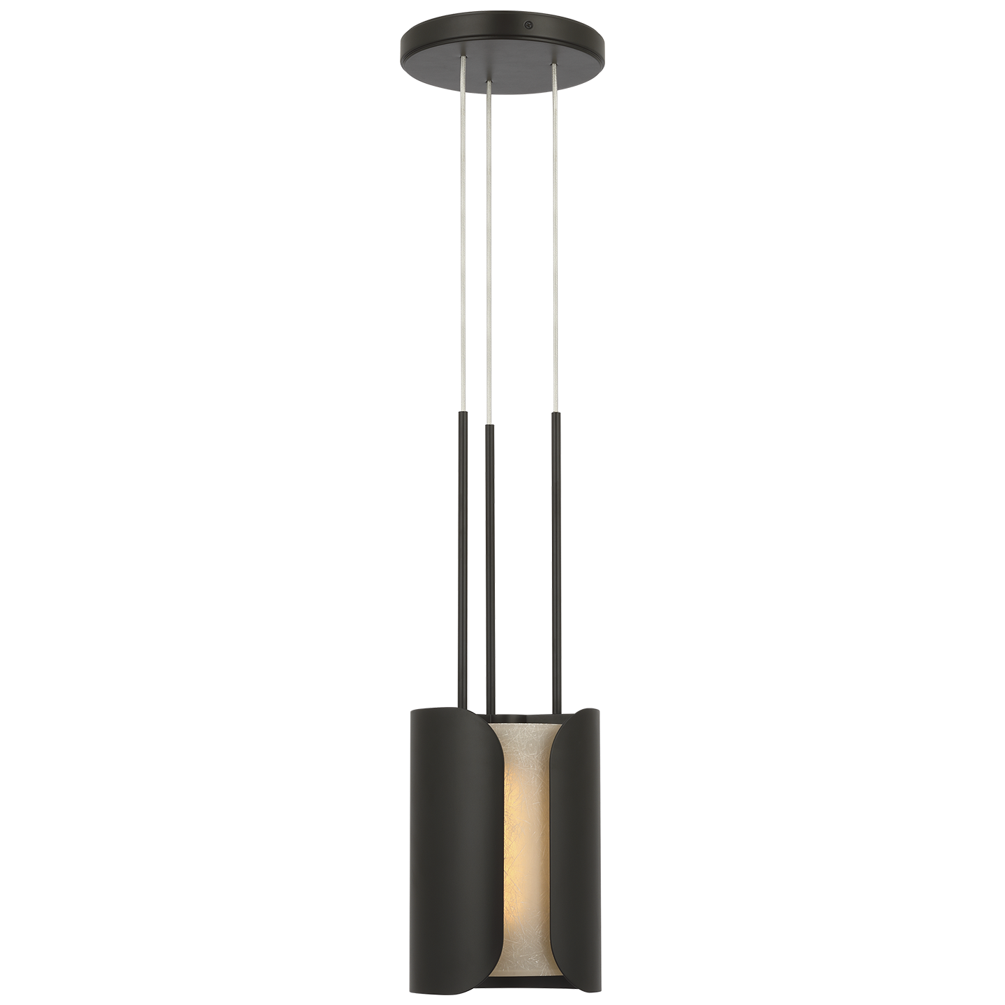 Armise 8" Pendant | Matte Carbon | Nova Frost