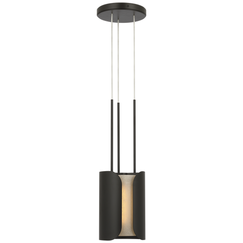 Armise 8" Pendant | Matte Carbon | Nova Frost