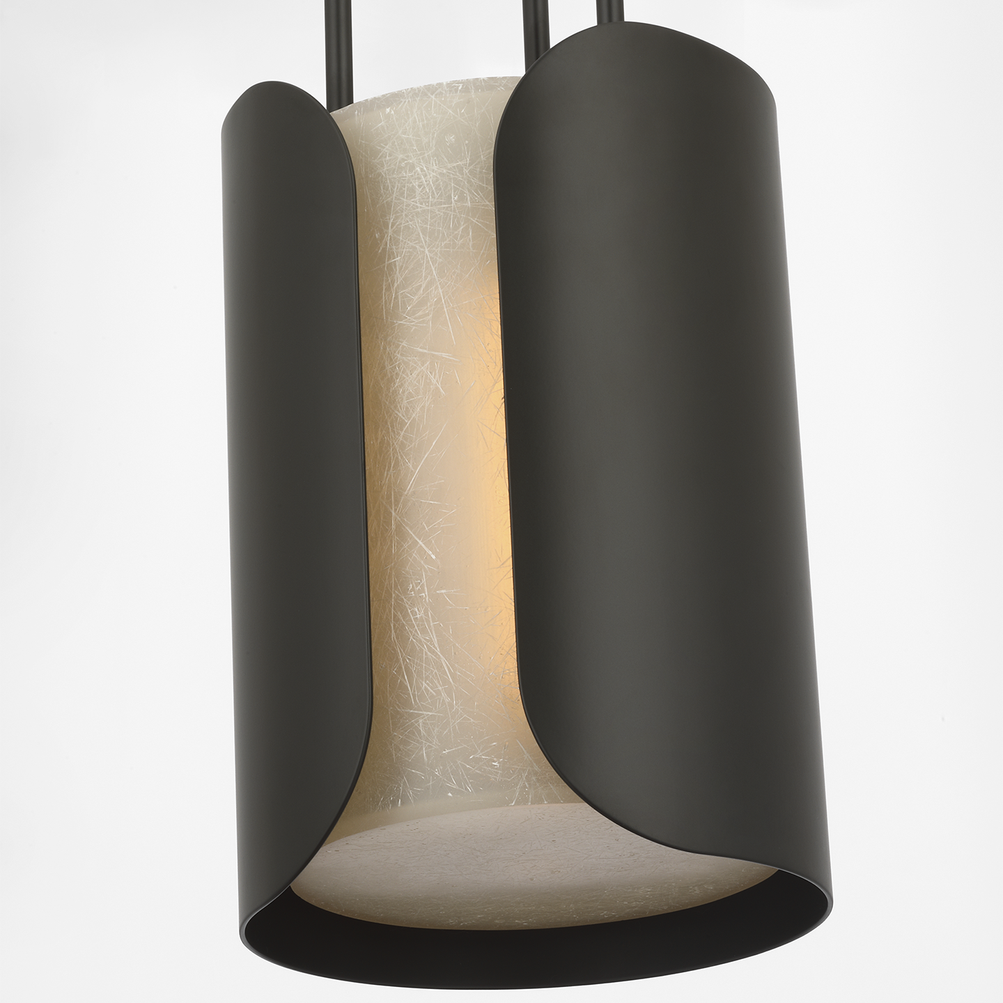 Armise 8" Pendant | Matte Carbon | Nova Frost
