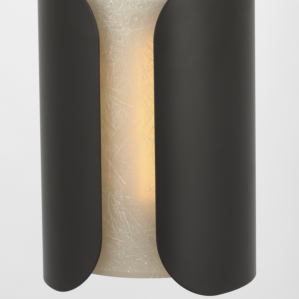 Armise 8" Pendant | Matte Carbon | Nova Frost