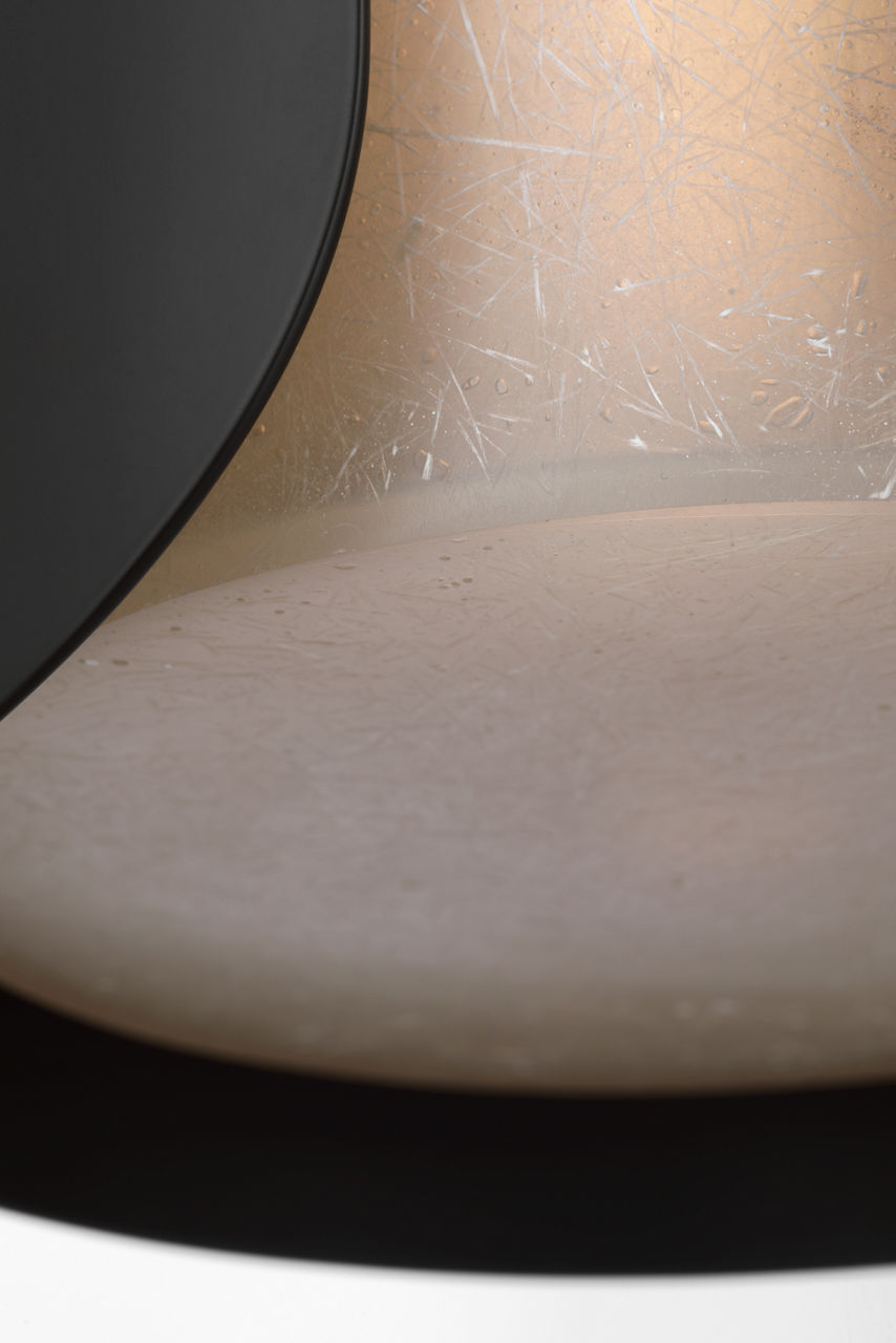 Armise 8" Pendant | Matte Carbon | Nova Frost