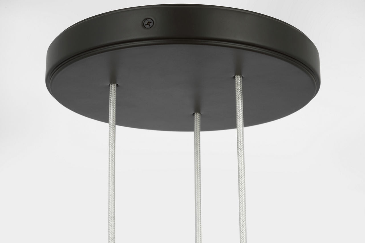 Armise 8" Pendant | Matte Carbon | Nova Frost