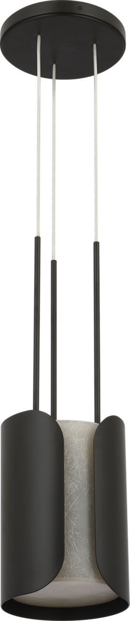 Armise 8" Pendant | Matte Carbon | Nova Frost