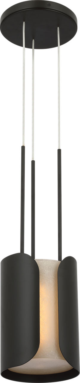 Armise 8" Pendant | Matte Carbon | Nova Frost