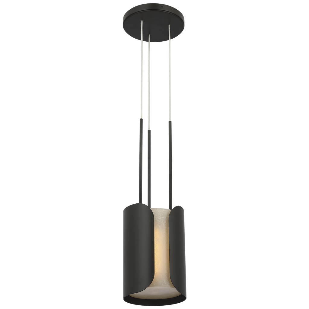 Armise 8" Pendant | Matte Carbon | Nova Frost