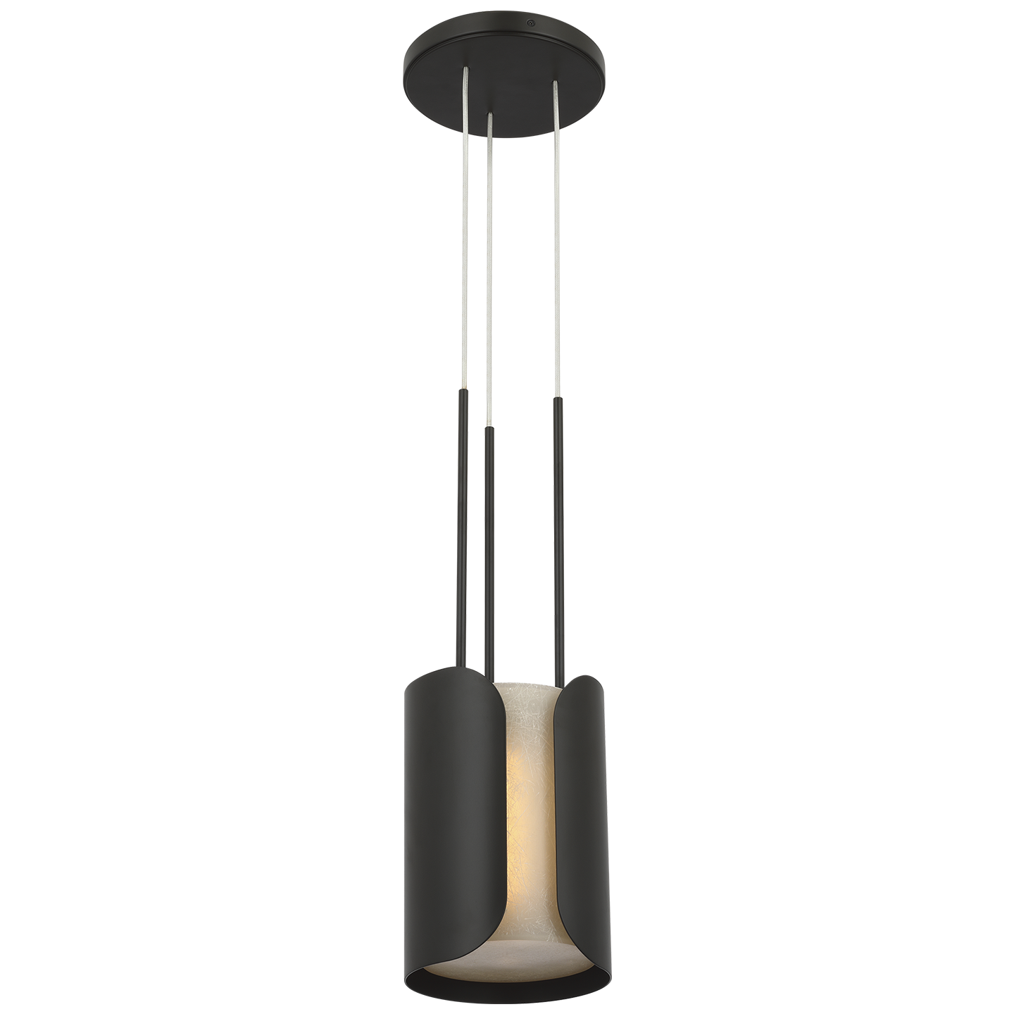 Armise 8" Pendant | Matte Carbon | Nova Frost