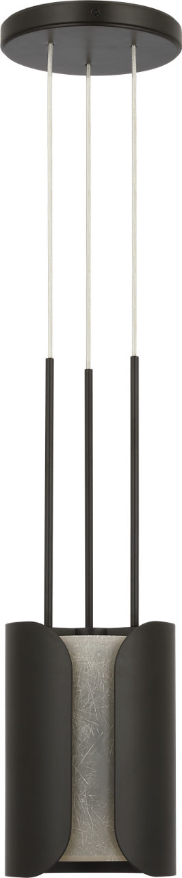 Armise 8" Pendant | Matte Carbon | Nova Frost