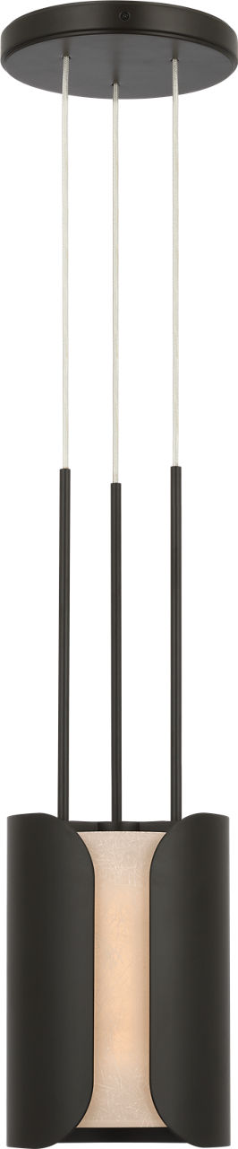 Armise 8" Pendant | Matte Carbon | Nova Frost