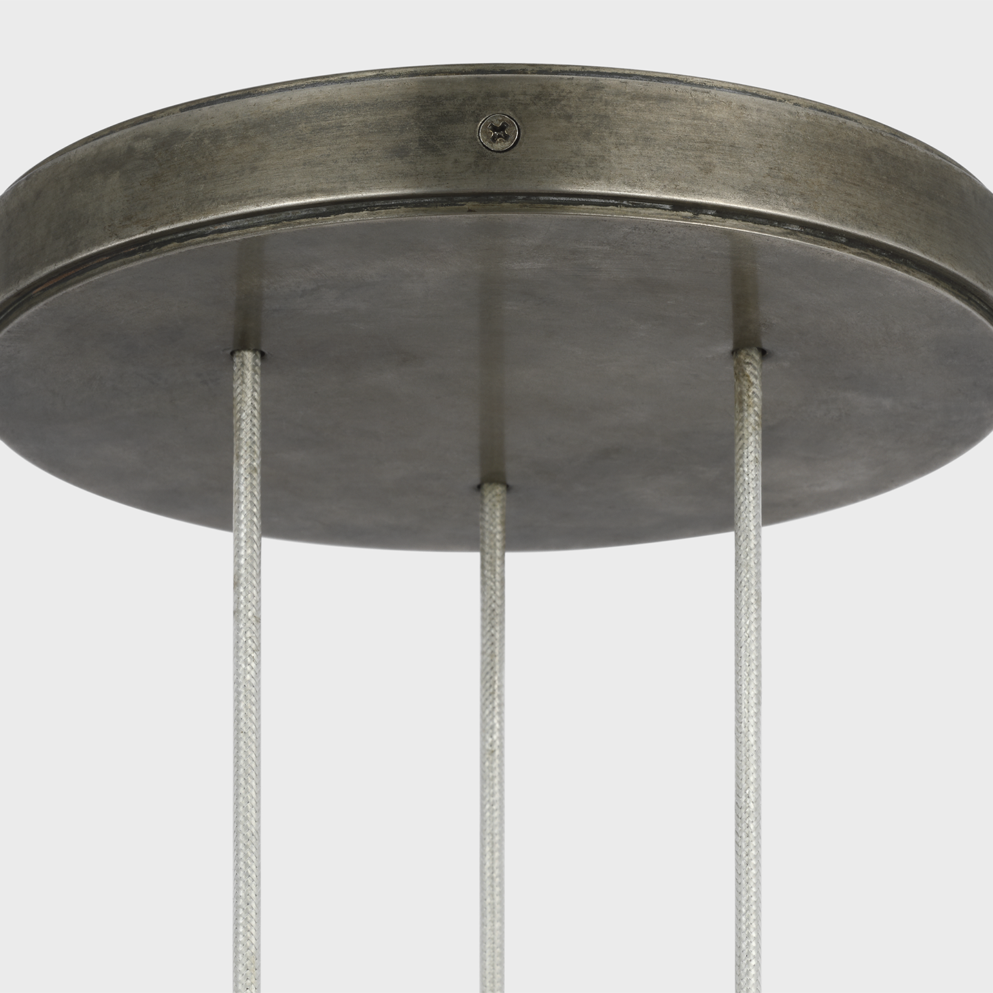 Armise 8" Pendant | Mottled Pewter | Alabaster