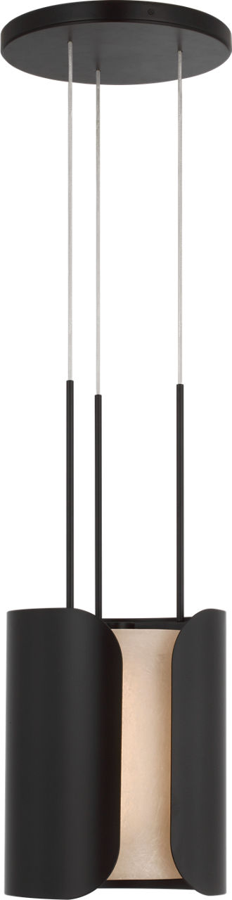Armise 11" Pendant | Matte Carbon | Nova Frost