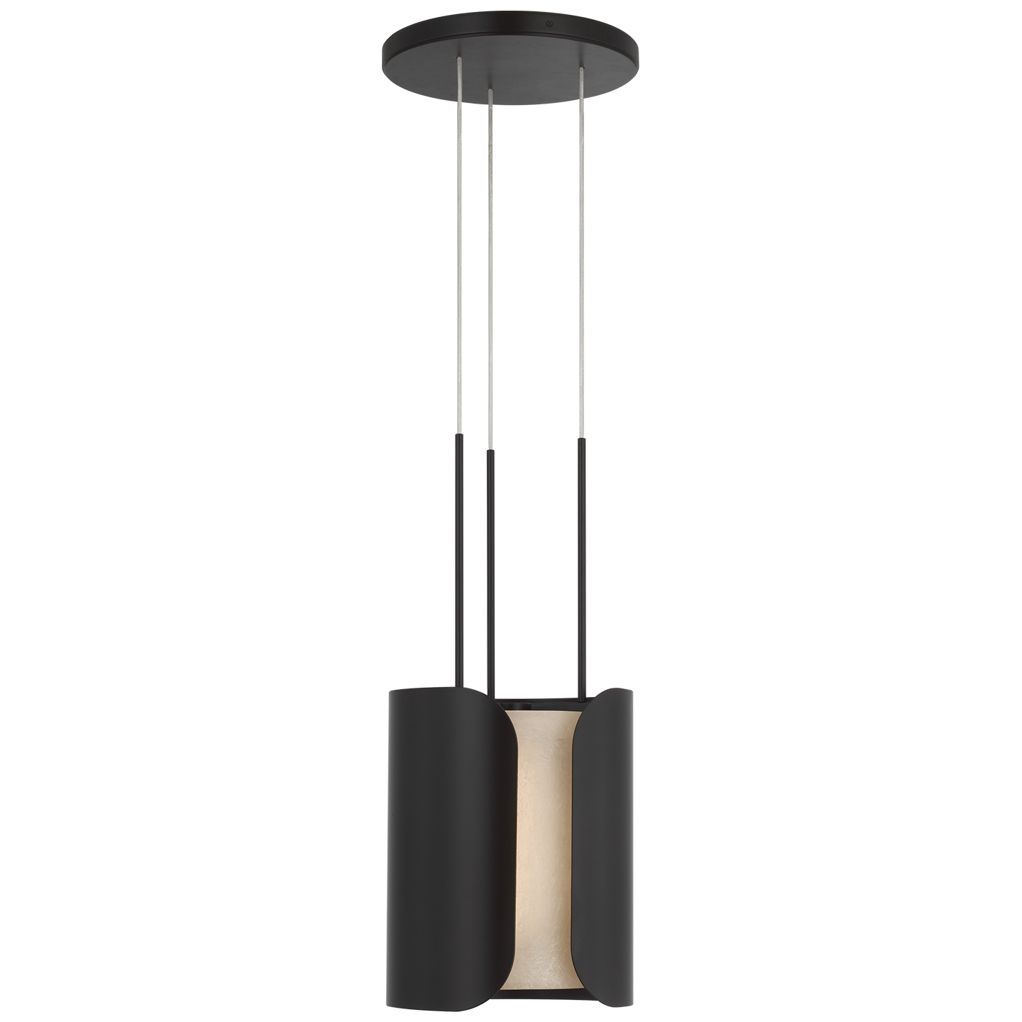 Armise 11" Pendant | Matte Carbon | Nova Frost