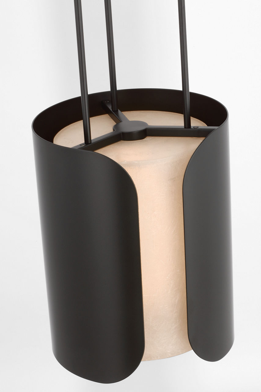Armise 11" Pendant | Matte Carbon | Nova Frost