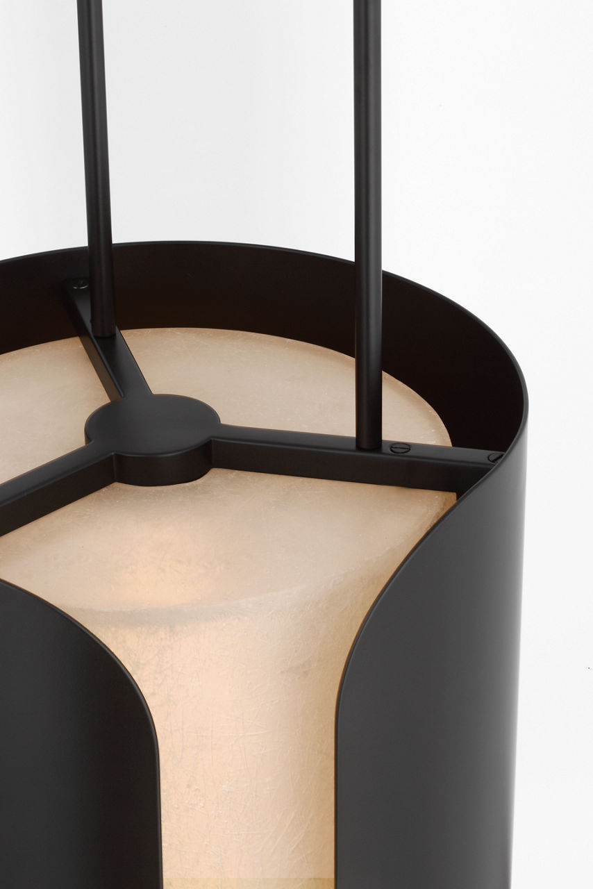 Armise 11" Pendant | Matte Carbon | Nova Frost