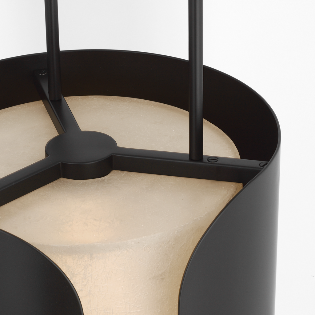 Armise 11" Pendant | Matte Carbon | Nova Frost