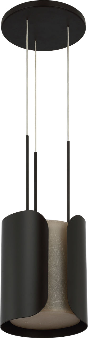 Armise 11" Pendant | Matte Carbon | Nova Frost