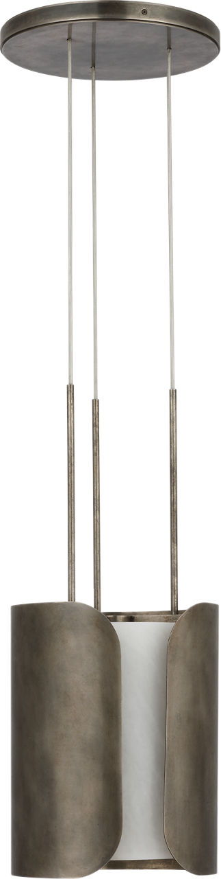 Armise 11" Pendant | Mottled Pewter | Alabaster