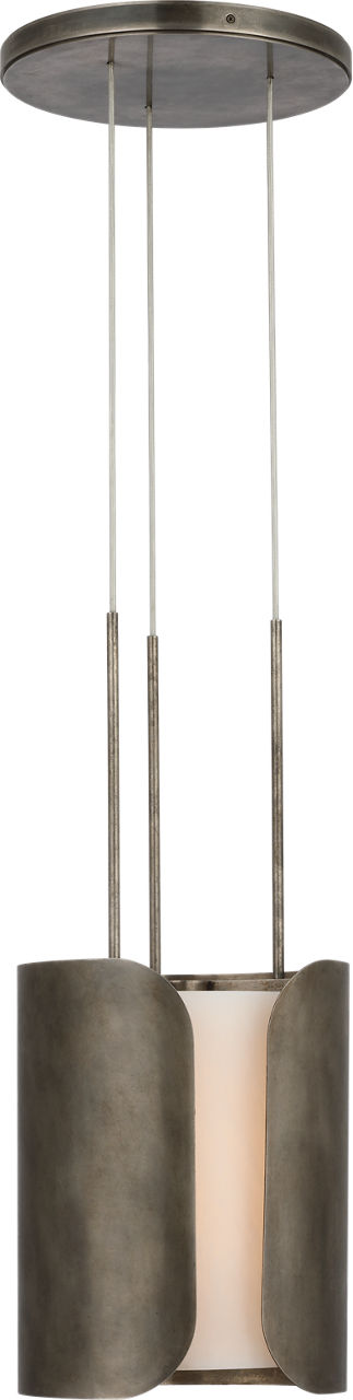 Armise 11" Pendant | Mottled Pewter | Alabaster