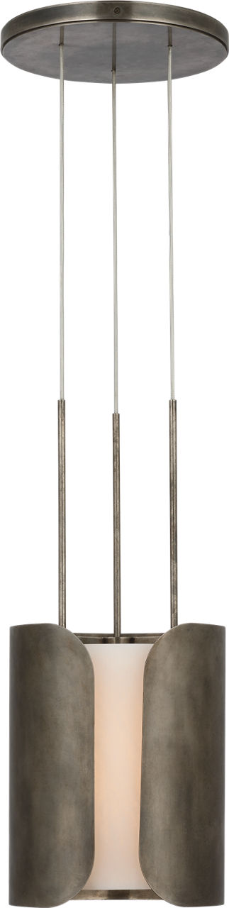 Armise 11" Pendant | Mottled Pewter | Alabaster