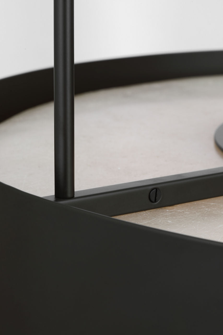 Armise 28" Drum Chandelier | Matte Carbon | Nova Frost