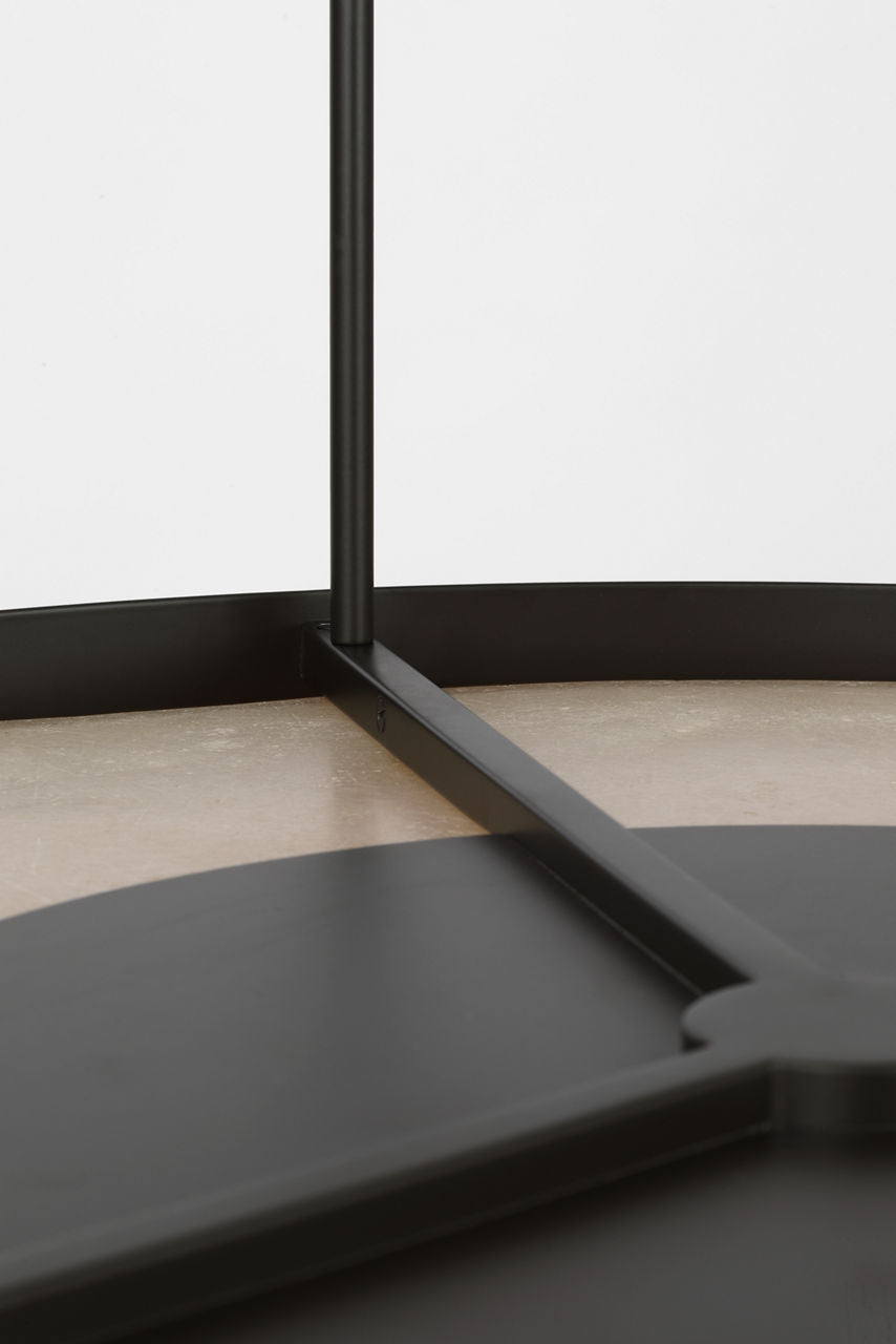 Armise 28" Drum Chandelier | Matte Carbon | Nova Frost