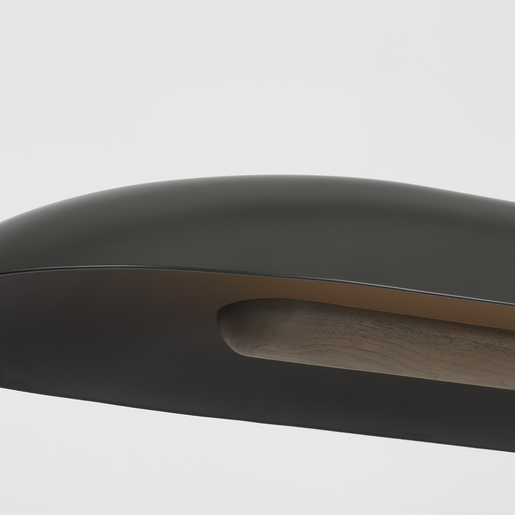 Remi 60" Linear Pendant | Matte Carbon and Warm Walnut