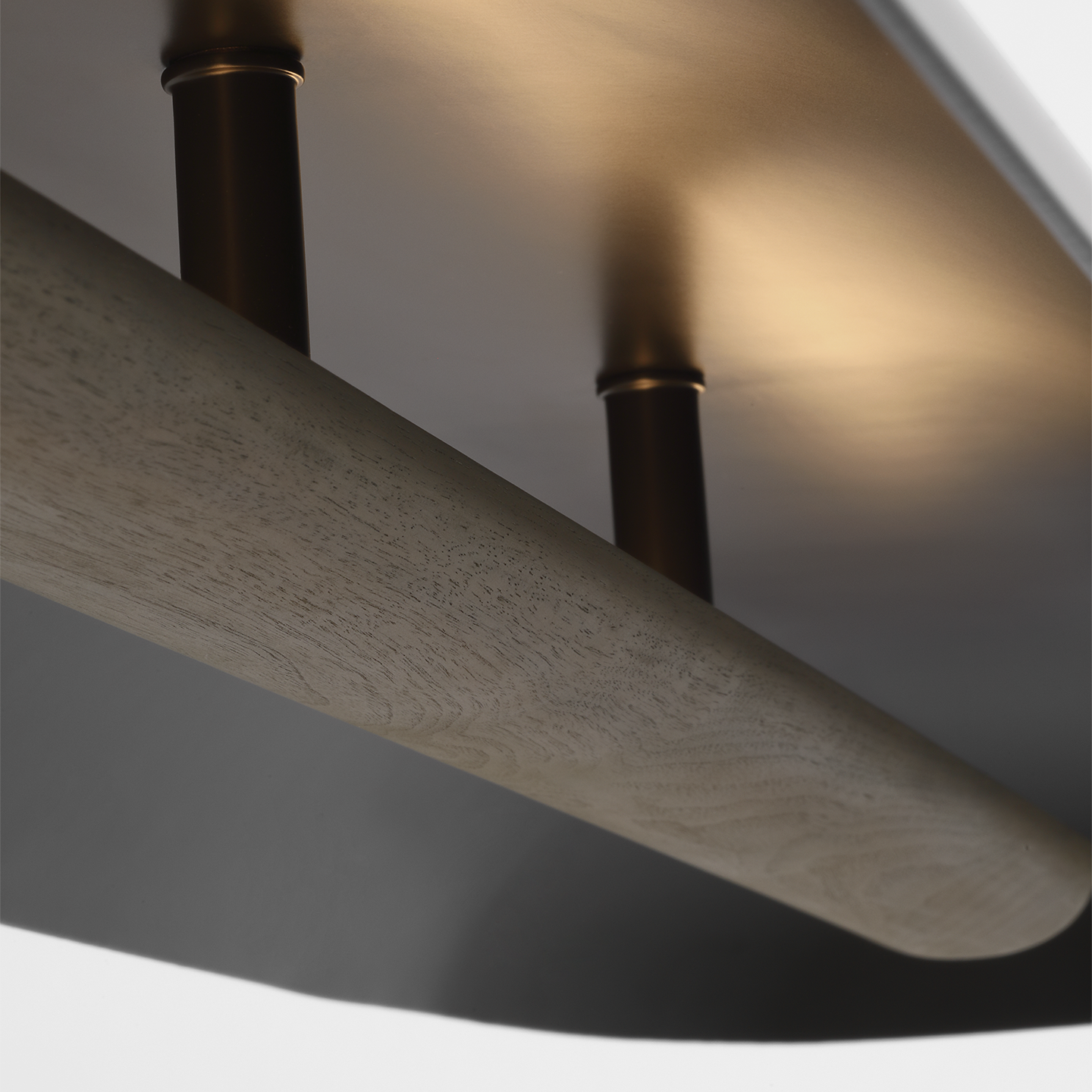 Remi 60" Linear Pendant | Matte Carbon and Warm Walnut
