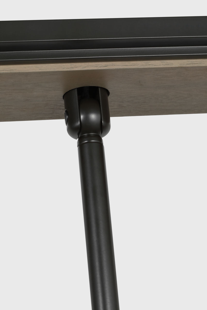 Remi 60" Linear Pendant | Matte Carbon and Warm Walnut
