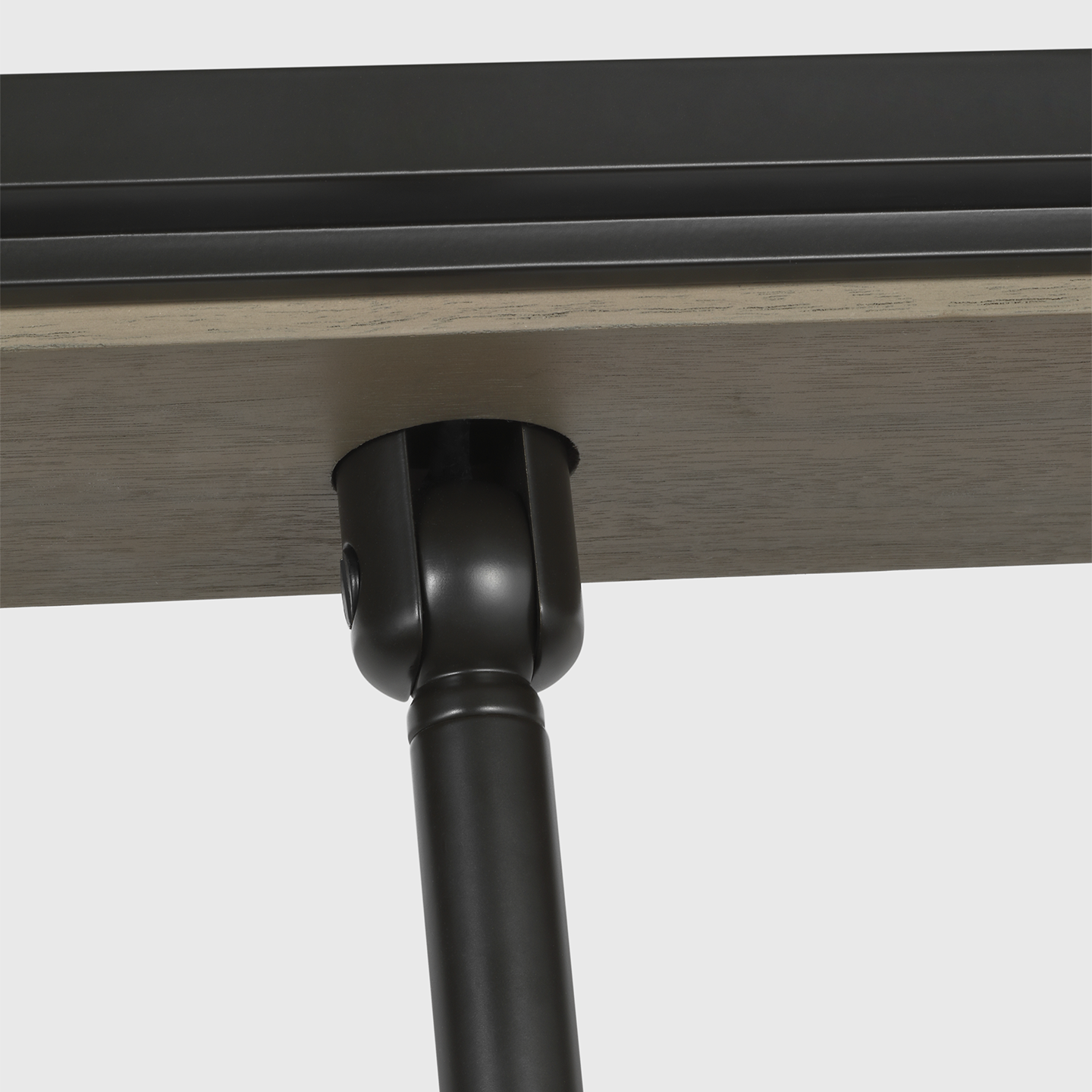 Remi 60" Linear Pendant | Matte Carbon and Warm Walnut
