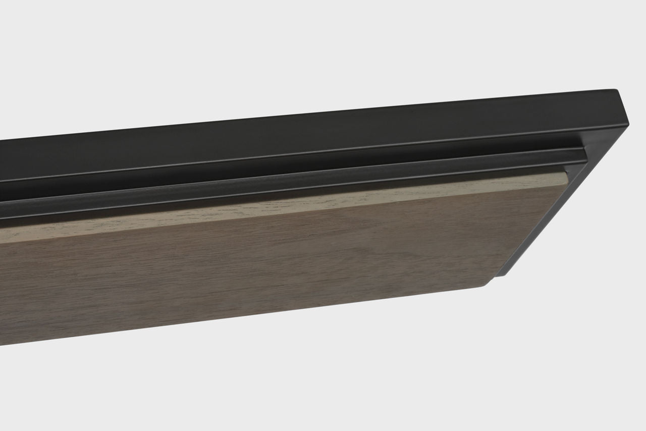 Remi 60" Linear Pendant | Matte Carbon and Warm Walnut