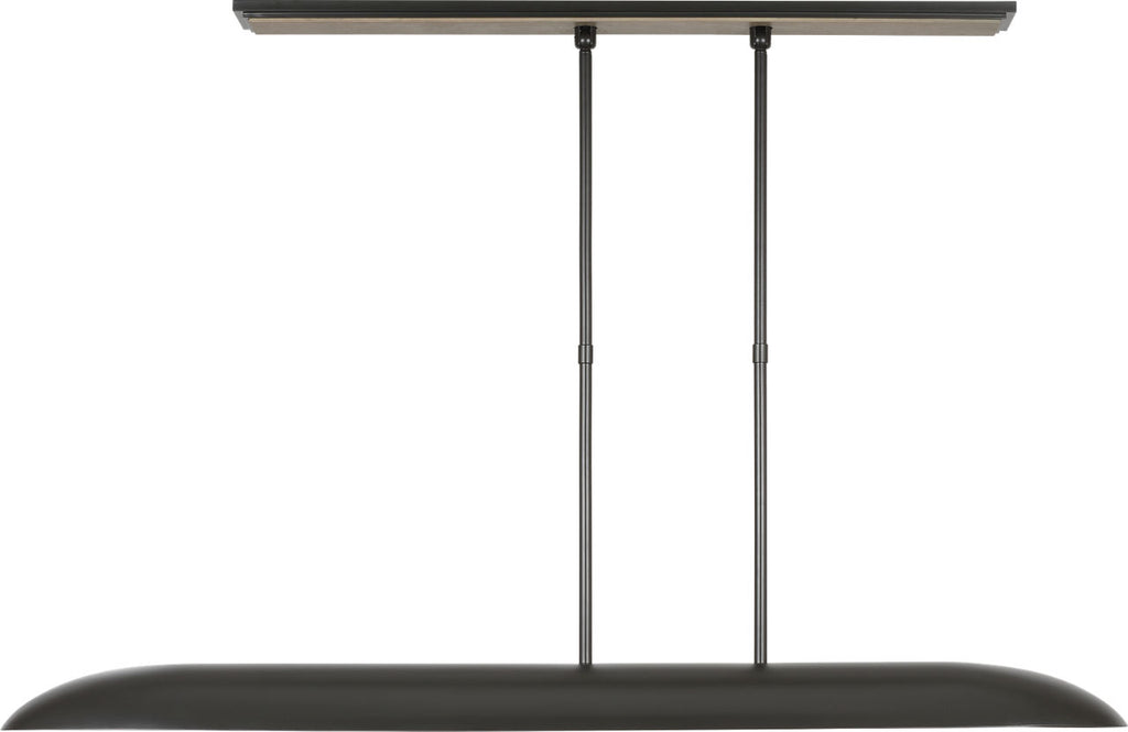 Remi 60" Linear Pendant | Matte Carbon and Warm Walnut