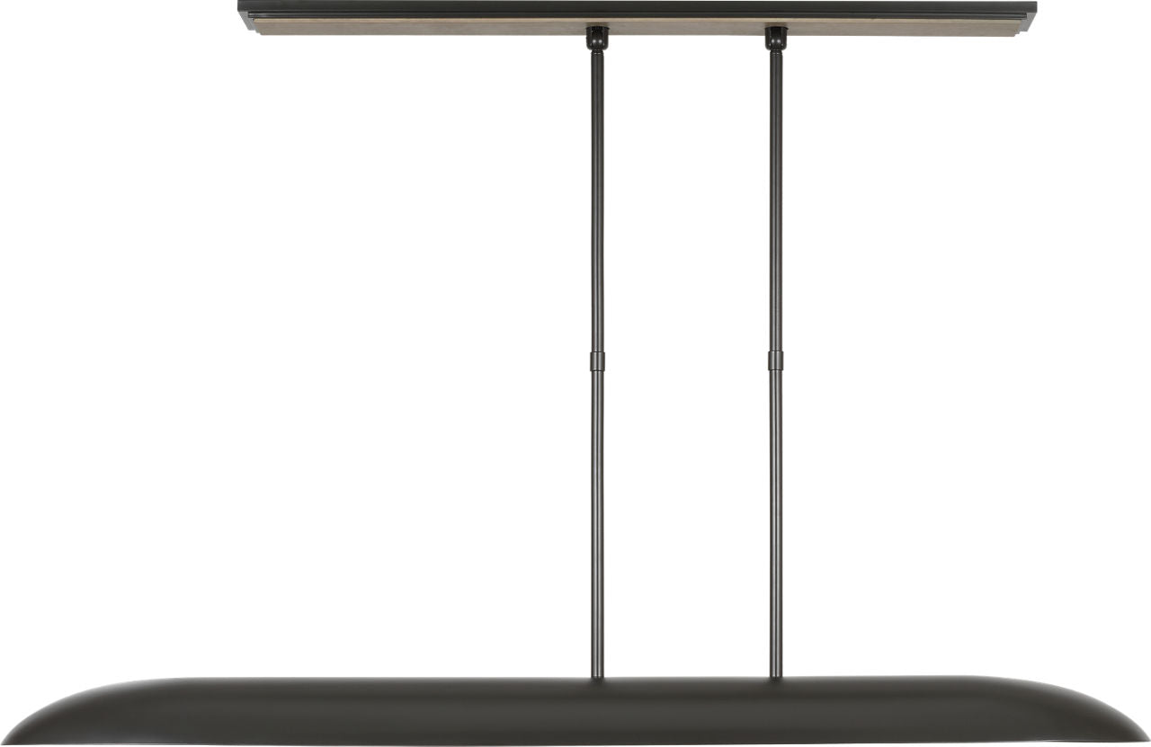 Remi 60" Linear Pendant | Matte Carbon and Warm Walnut