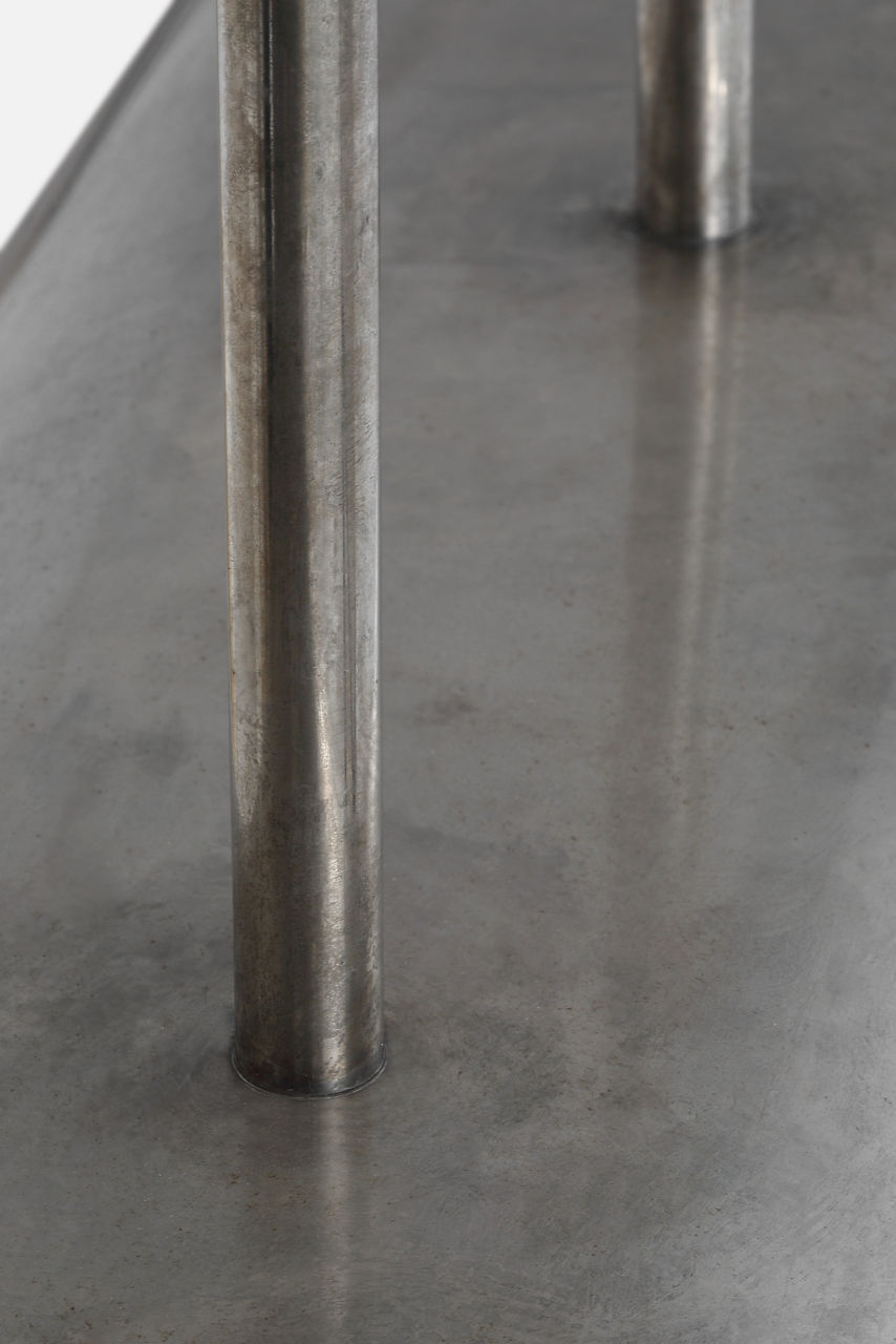 Remi 60" Linear Pendant | Mottled Pewter and Warm Walnut