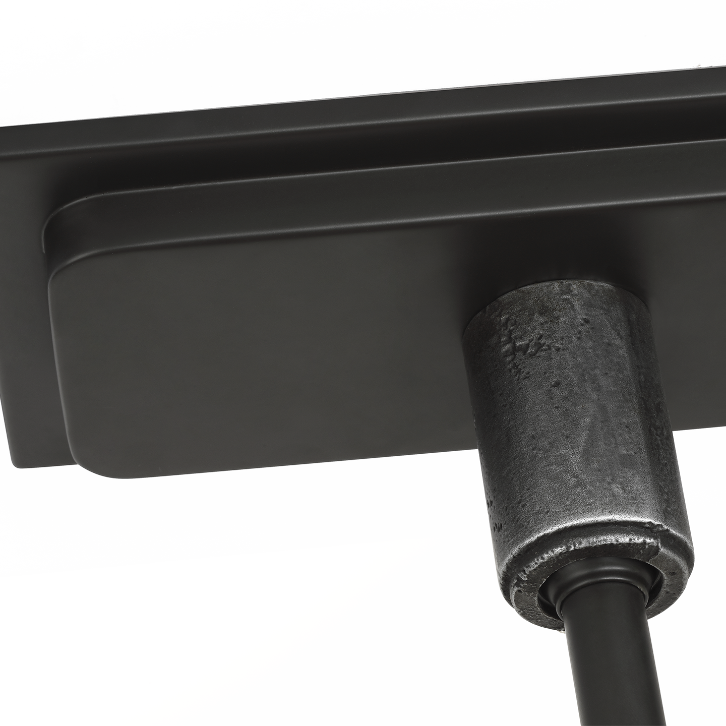 Stahl 60" Linear Chandelier | Museum Carbon | Nova Frost Lens