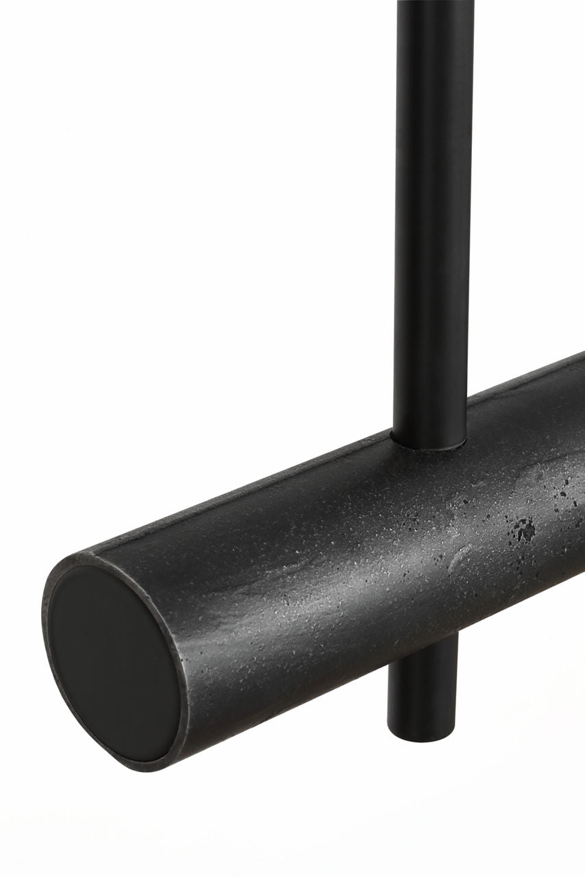 Stahl 60" Linear Chandelier | Museum Carbon | Nova Frost Lens