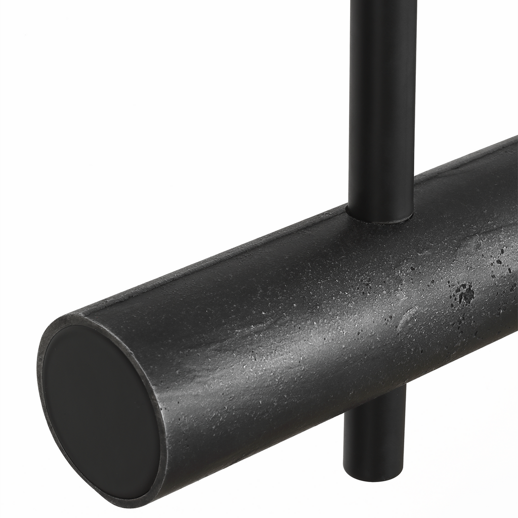 Stahl 60" Linear Chandelier | Museum Carbon | Nova Frost Lens