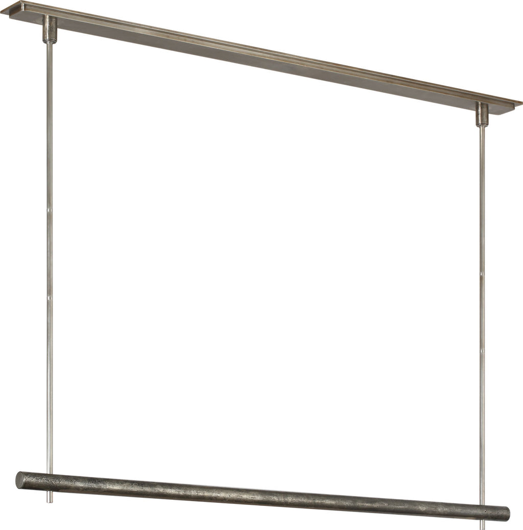 Stahl 60" Linear Chandelier | Museum Pewter | Nova Frost Lens
