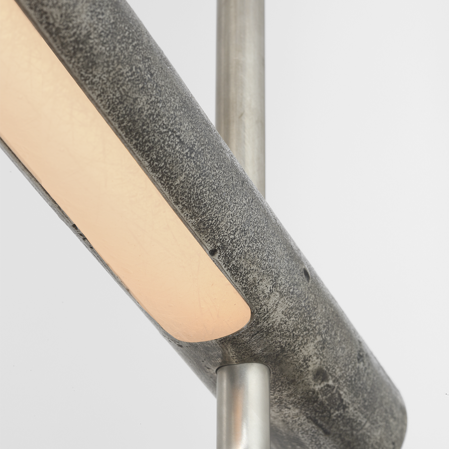 Stahl 60" Linear Chandelier | Museum Pewter | Nova Frost Lens
