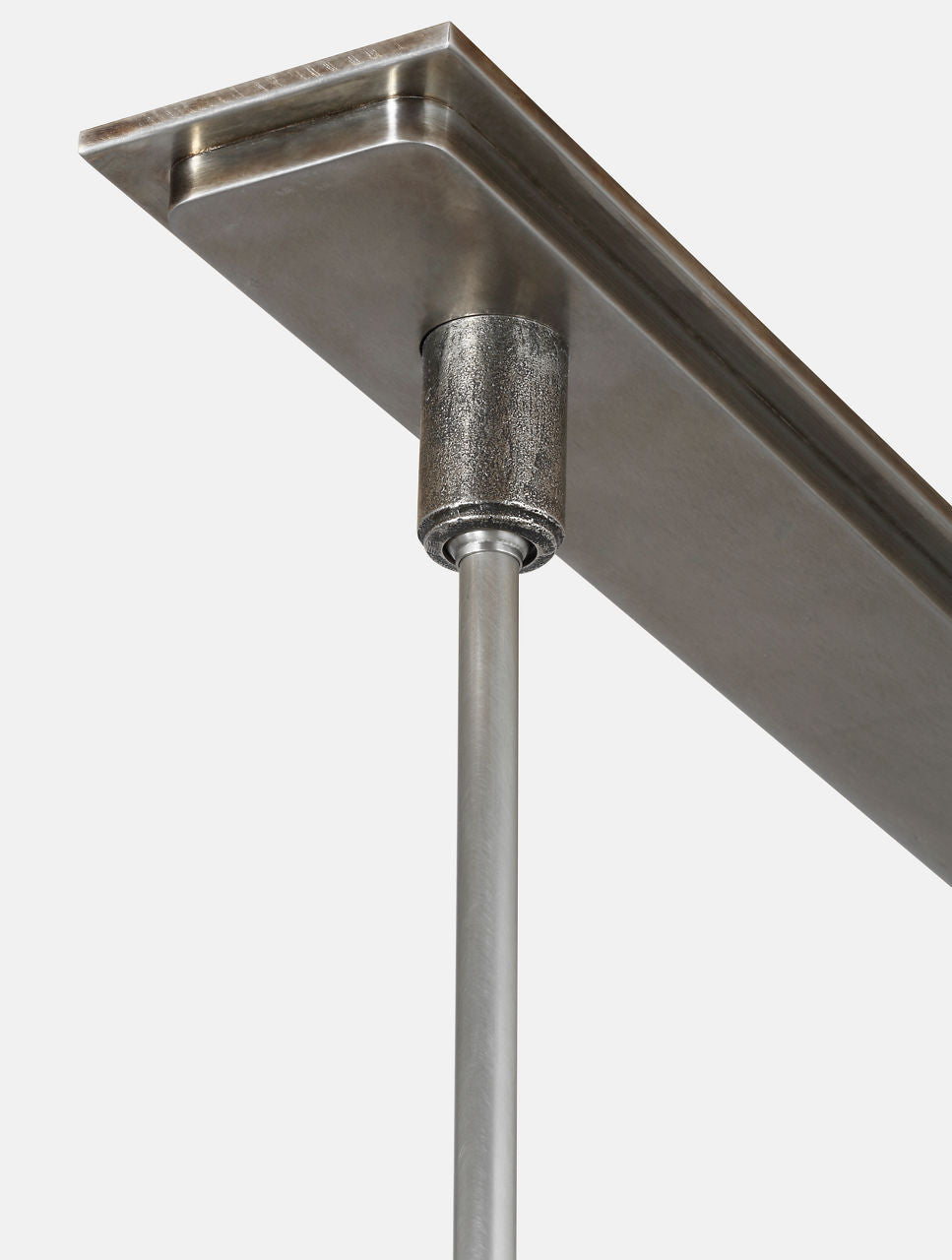 Stahl 60" Linear Chandelier | Museum Pewter | Nova Frost Lens
