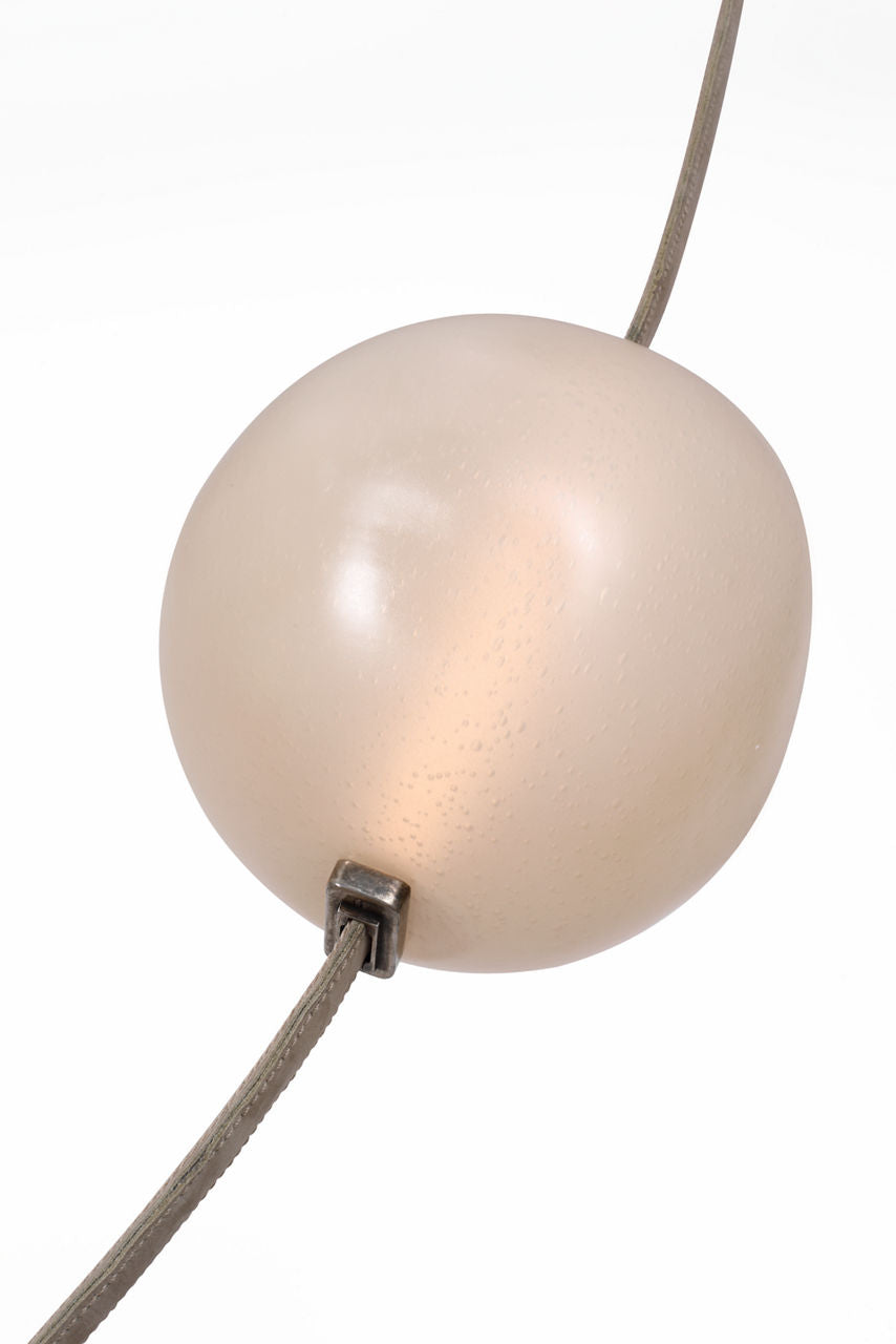 Dune Belted Light | Ash Suede and Mottled Pewter | Fizzy Nude Glass