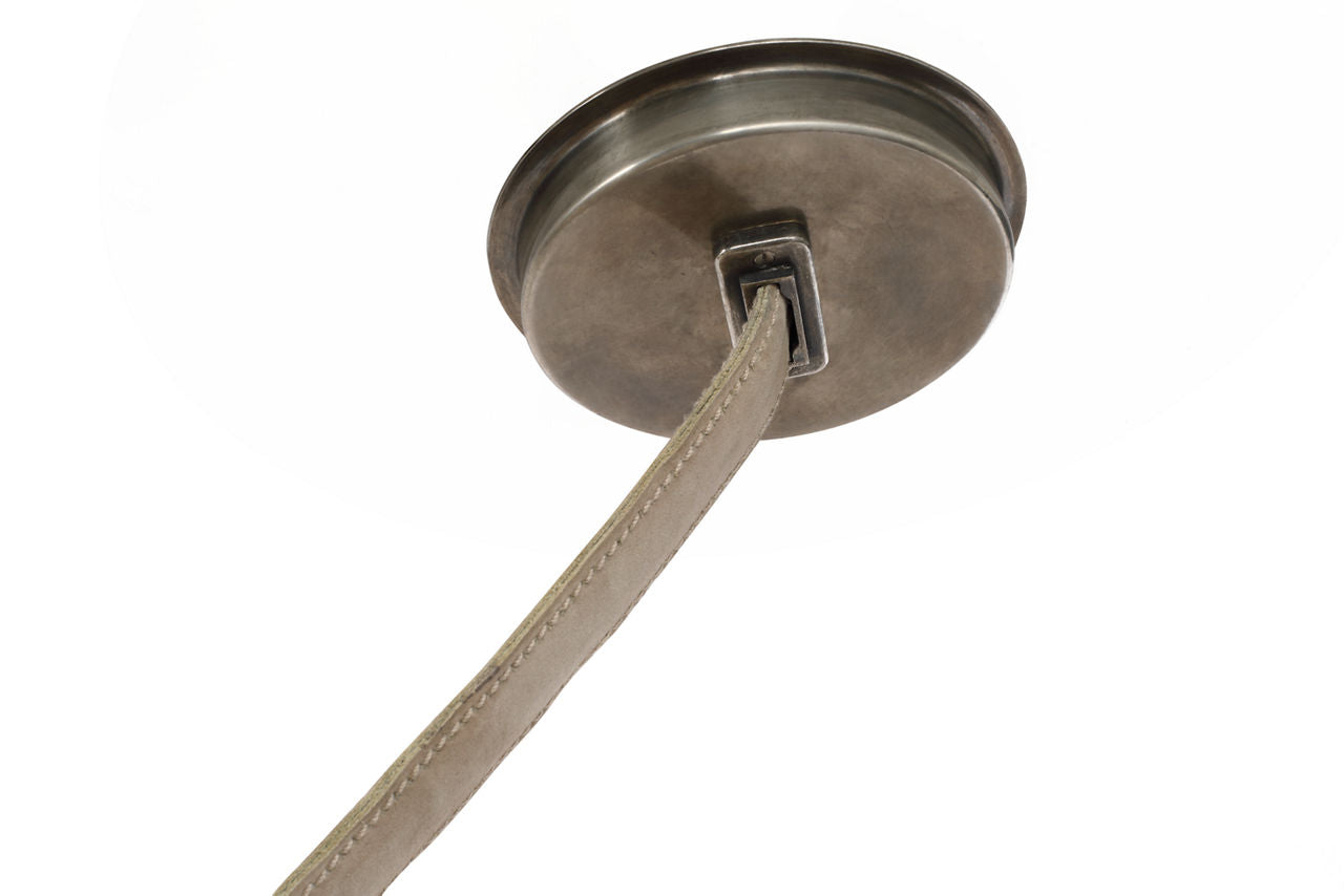 Dune Belted Light | Ash Suede and Mottled Pewter | Fizzy Nude Glass