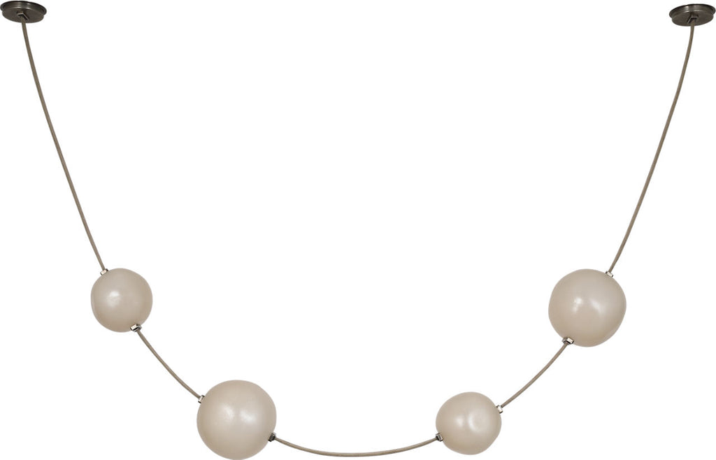 Dune Belted Light | Ash Suede and Mottled Pewter | Fizzy Nude Glass