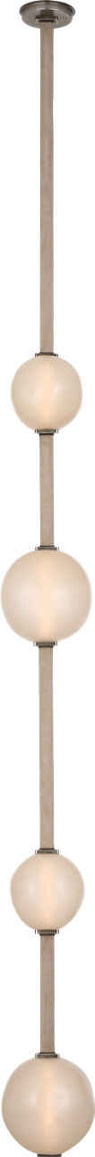 Dune Belted Light | Ash Suede and Mottled Pewter | Fizzy Nude Glass
