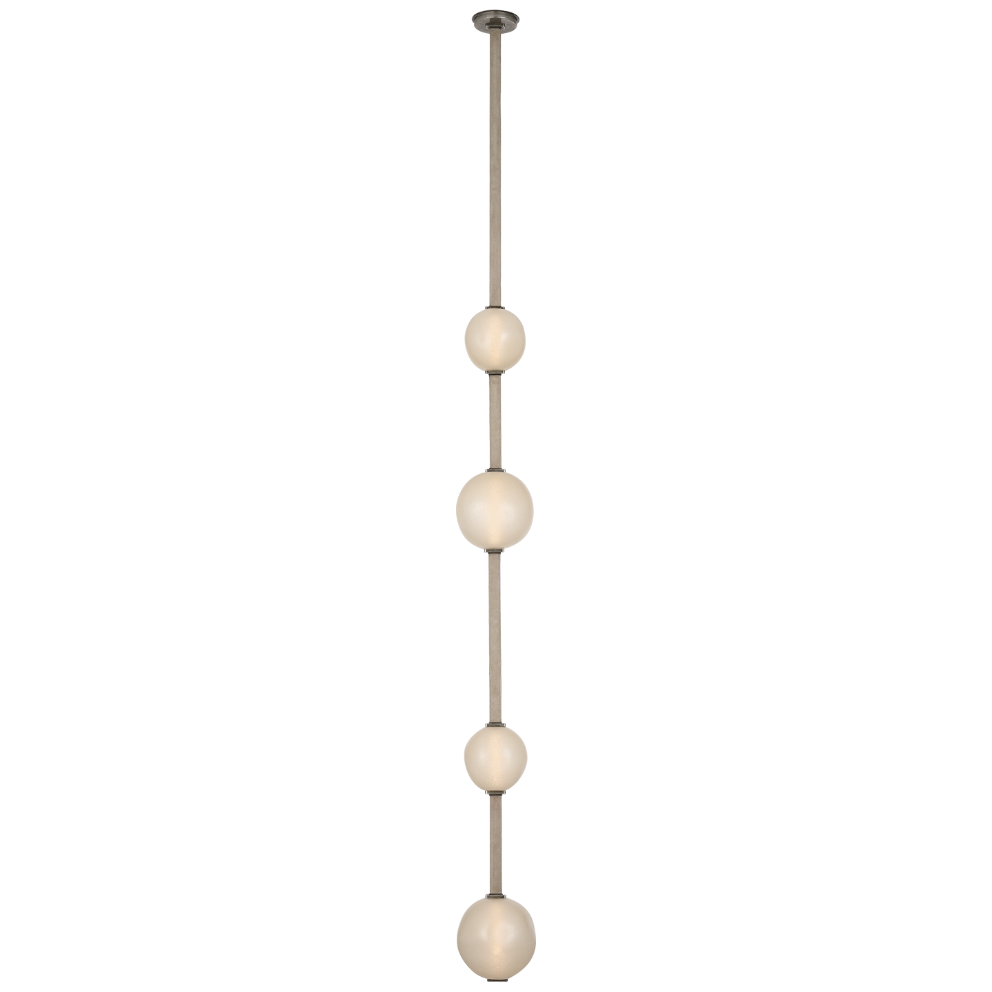 Dune Belted Light | Ash Suede and Mottled Pewter | Fizzy Nude Glass